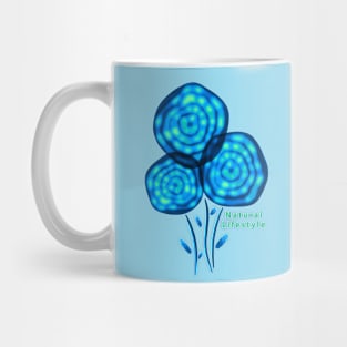 Blue fresh bouquet Mug